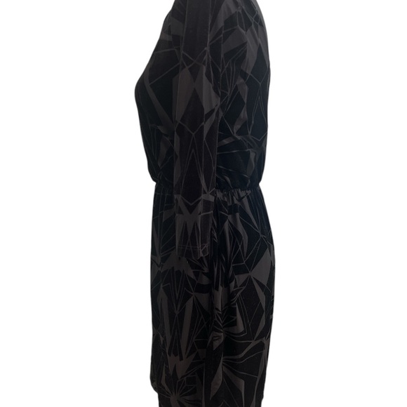 Everly Black Sheath Dress Long Sleeve Scoop Neck - Picture 3 of 6